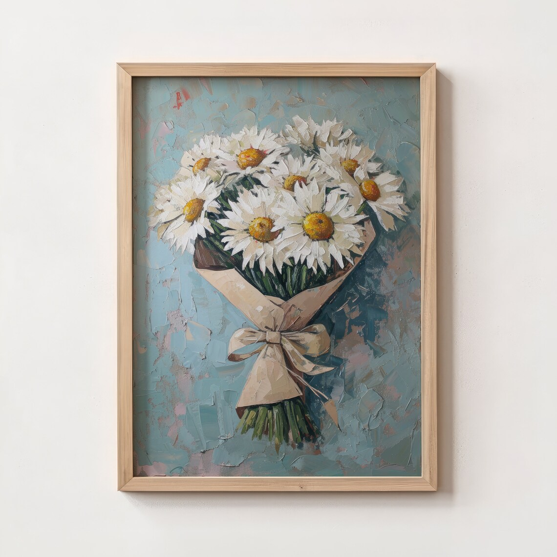 Daisy Bouquet Art Print, Preppy Room Decor - Image 5