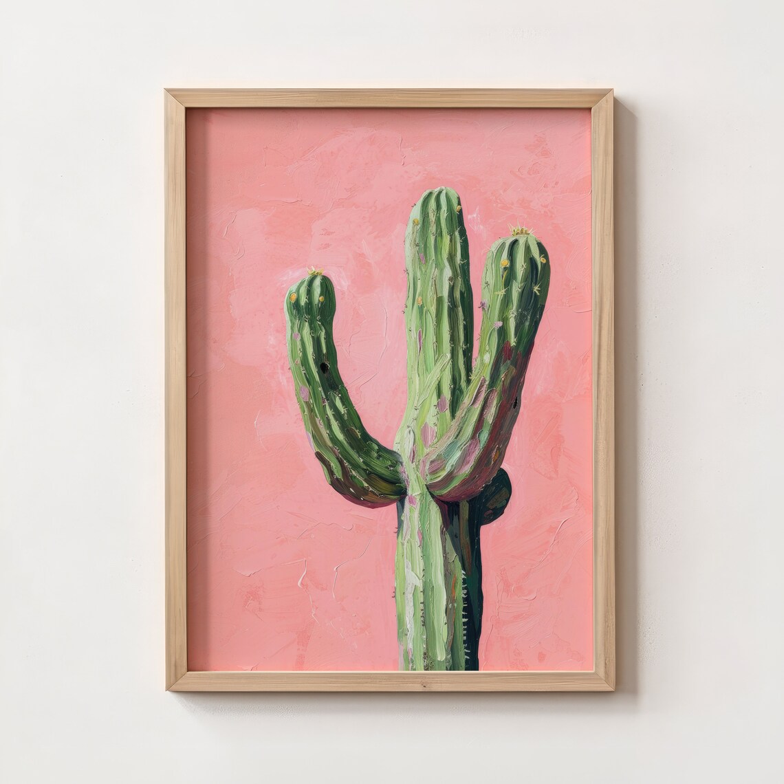 Cactus Girly Vintage Western Pink Poster - Image 4