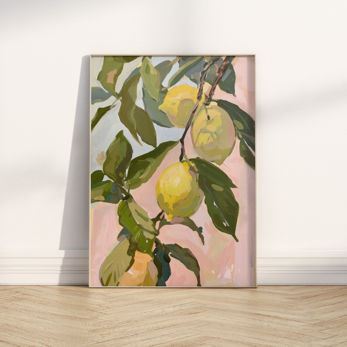 Lemons Art Print, Trendy Spring Botanical Decor - Image 5