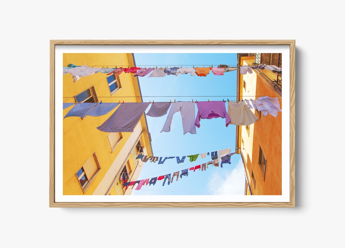 Venice Italy Laundry Photo, Travel Poster