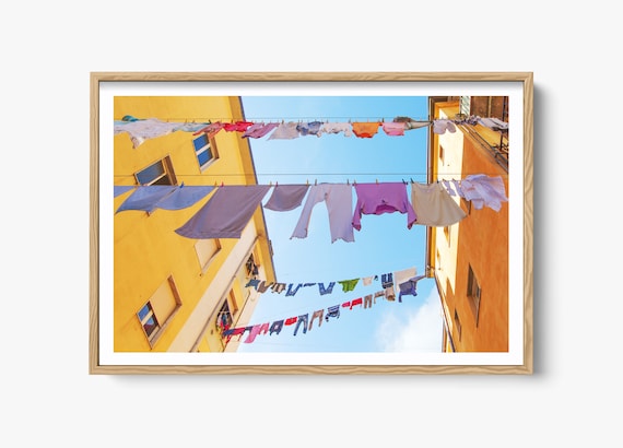 Venice Italy Laundry Photo, Travel Poster