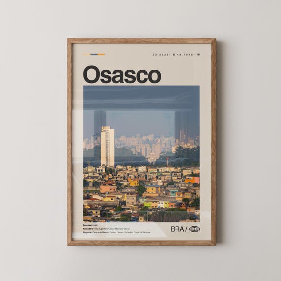 Osasco Print Wall Art Poster Photo Cathedral Of Santo Antnio City Hall Parque Municipal Chico Mendes