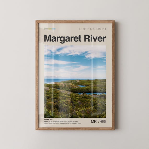 Margaret River Print Wall Art Poster Photo Dcor Australia