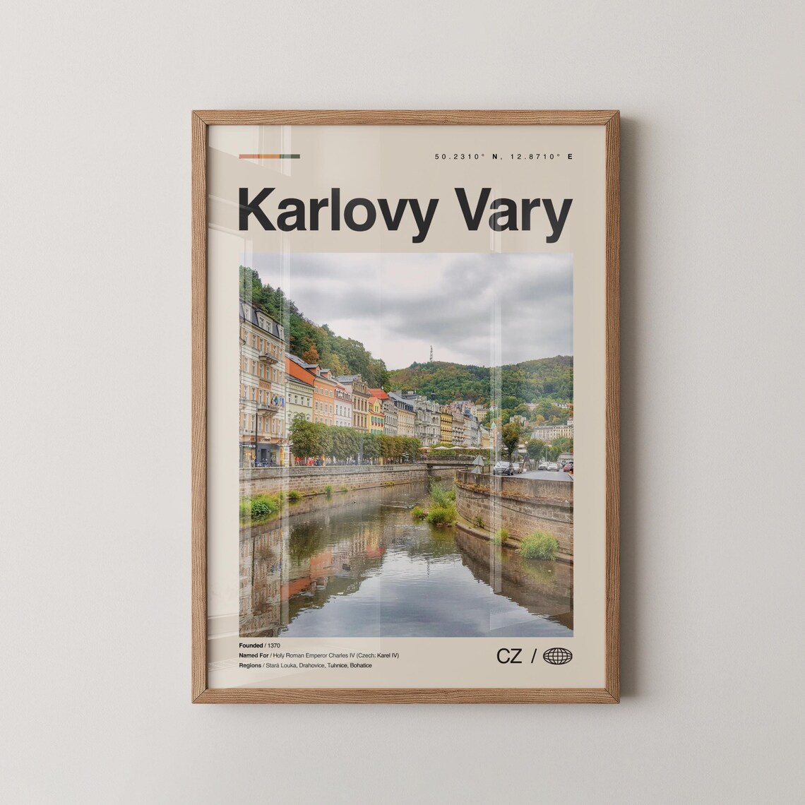 Karlovy Vary Czech Republic River Town Travel Poster Photo And Facts