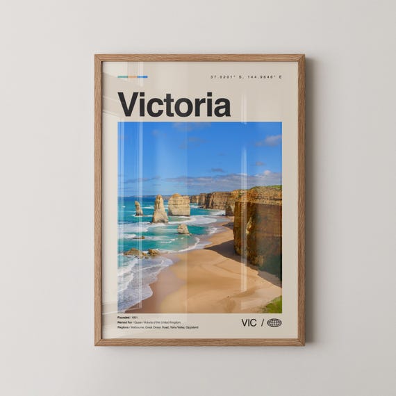 Victoria Print Australia Wall Art Poster Photo Decor Melbourne