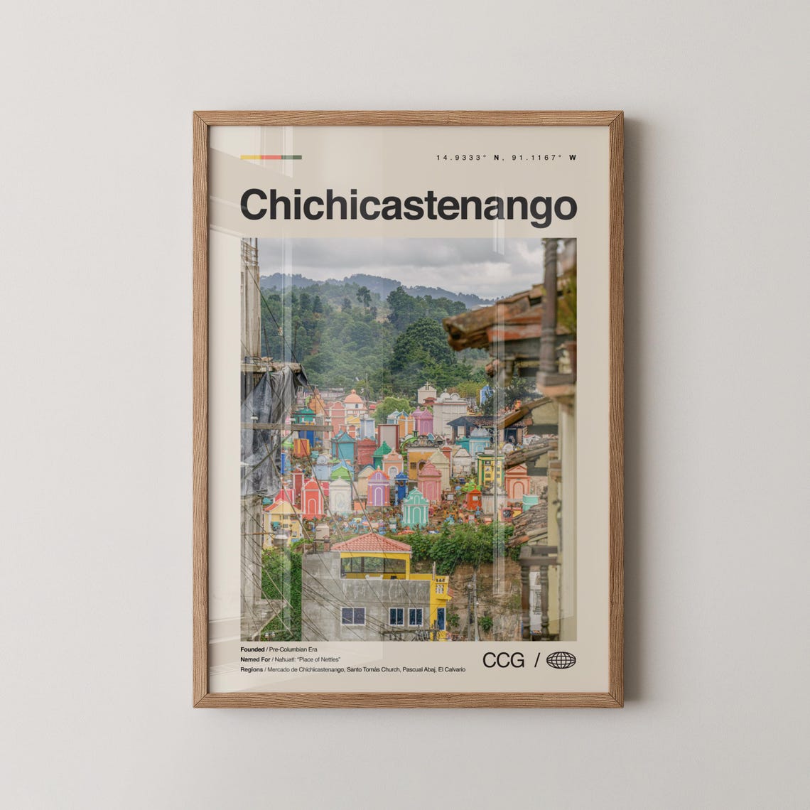 Chichicastenango Print Wall Art Poster Photo Guatemala