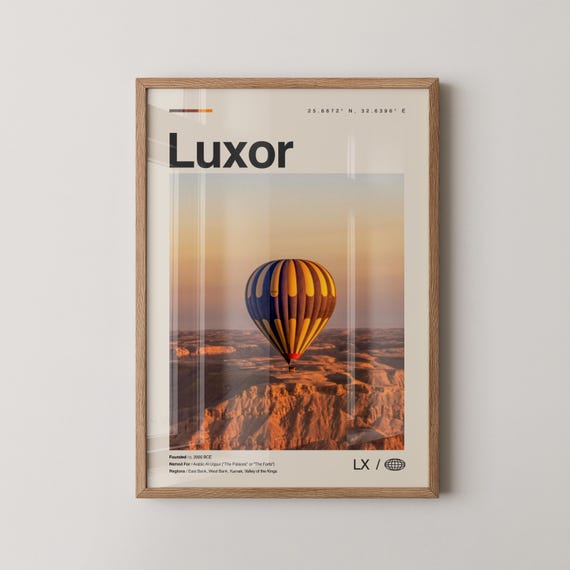 Luxor Print Wall Art Poster Photo Dcor Egypt