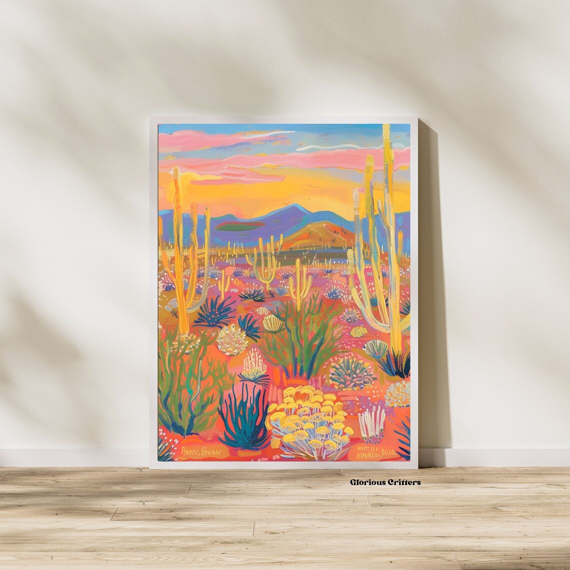 Western Art Print, Vintage Retro Texas Botanical - Image 4