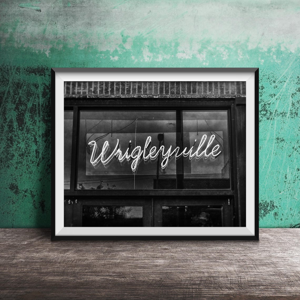 Wrigleyville Chicago Cubs Neon Script Sign Photography Poster - Image 2