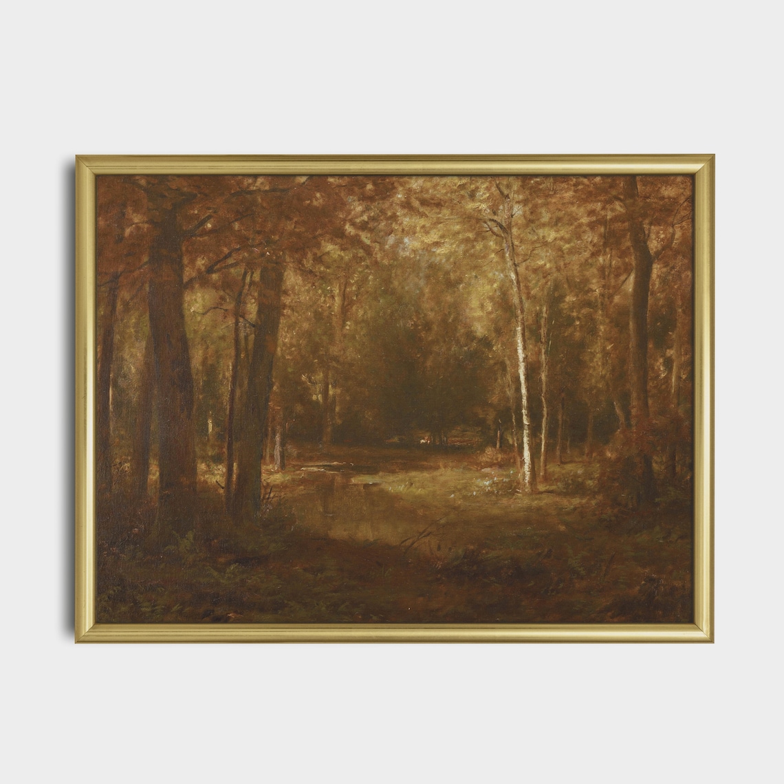 Vintage Fall Landscape Art Print, Rustic Autumn - Image 5