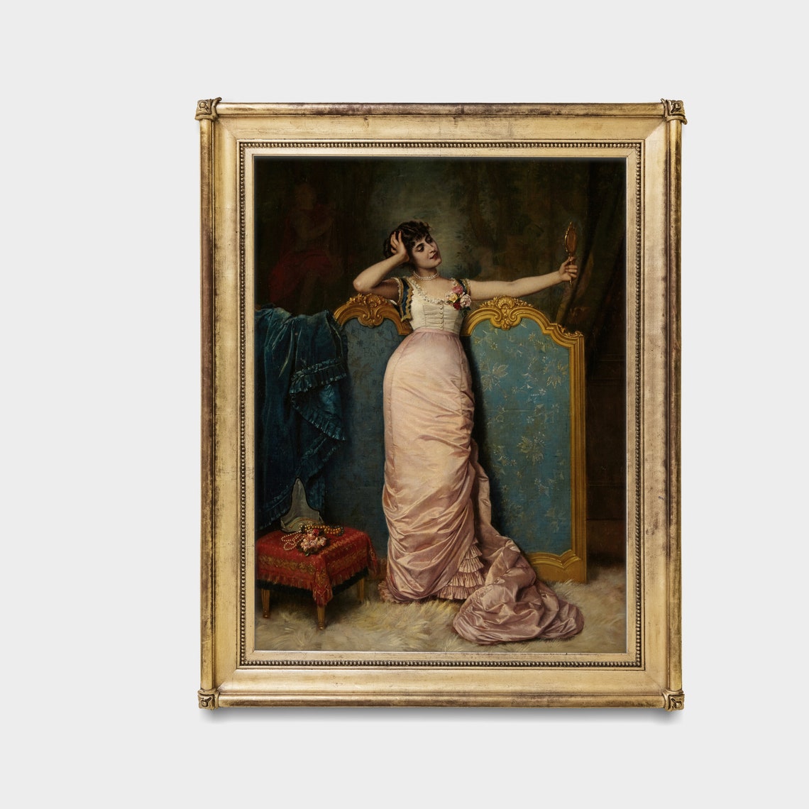 Vintage Portrait Painting Art Print - Image 3