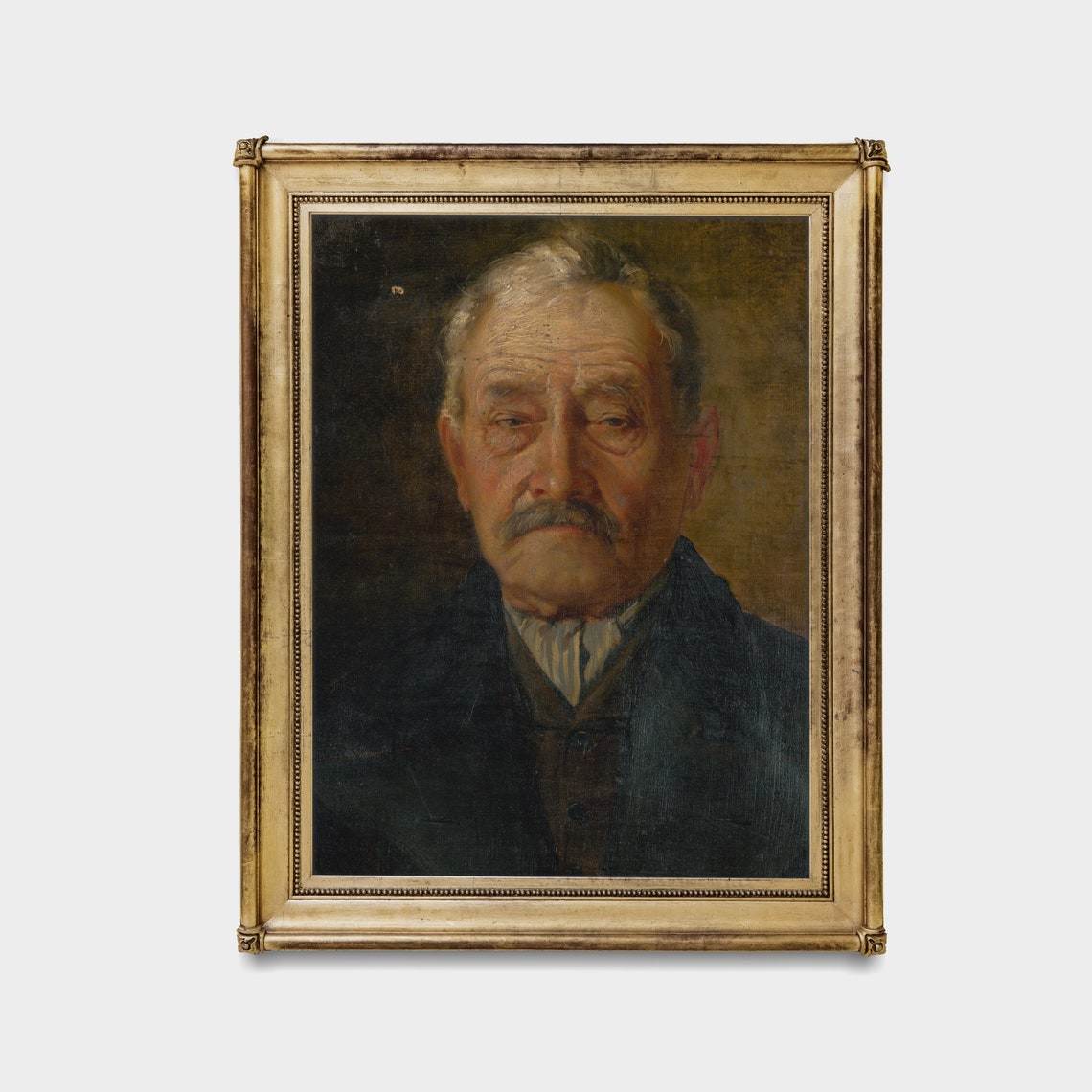 Portrait of an Elderly Gentleman with a Grey Moustache Poster - Image 3