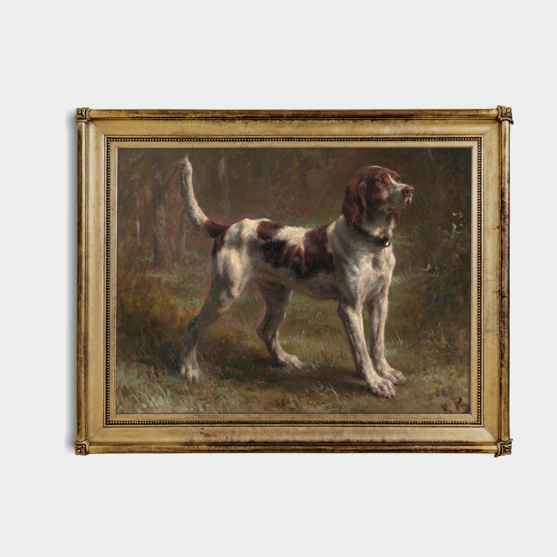 Vintage Dog Portrait, Rustic Farmhouse Art Print - Image 2