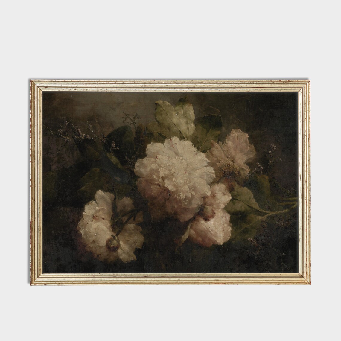 Moody Rustic Still Life Flower Print, Dark Academia - Image 4