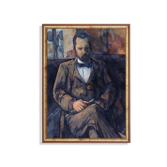 Printed And Shipped Vintage Gentleman Portrait Antique Man Portrait Physical Art Prints Oil Painting Print Moody Rustic Fine Art