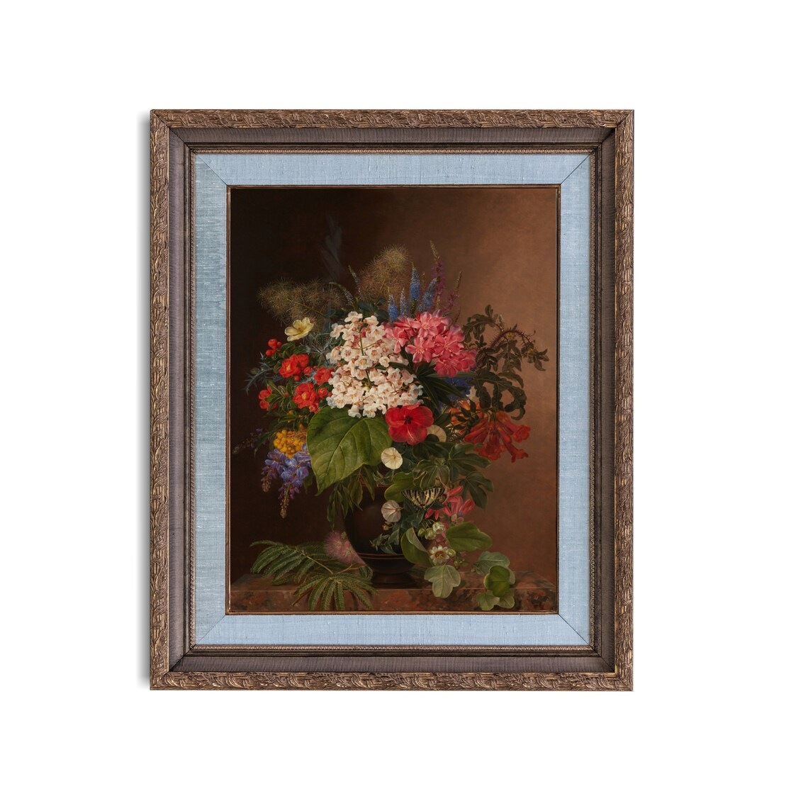 Vintage Floral Still Life, Dark Academia Art Print - Image 2