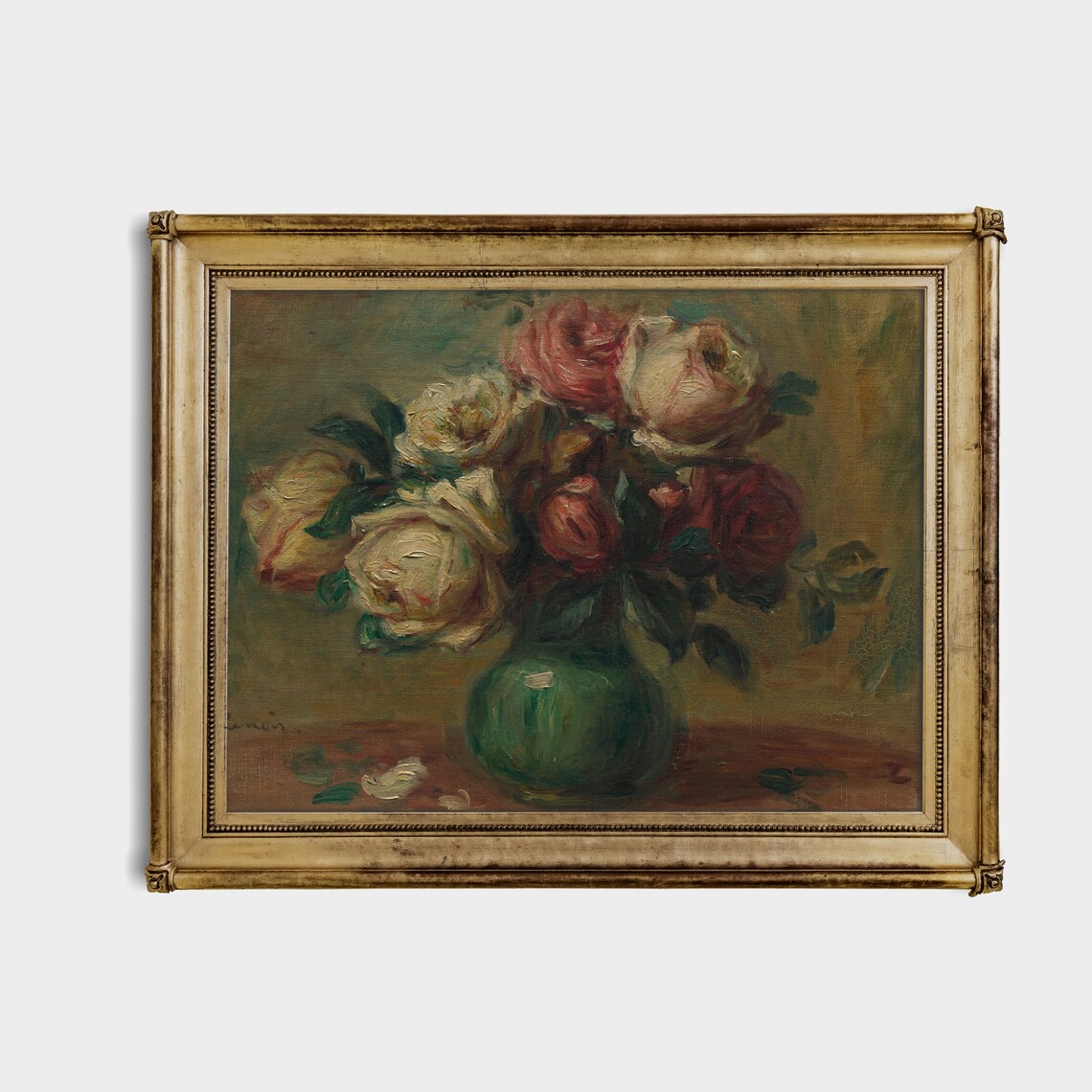 Vintage Still Life With Flowers, Floral Art Print - Image 2
