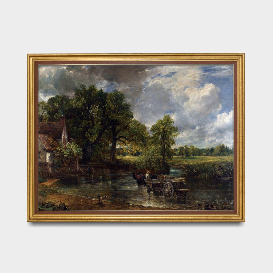 Horse-Drawn Cart Crossing a River Constable The Hay Wain Poster - Image 5