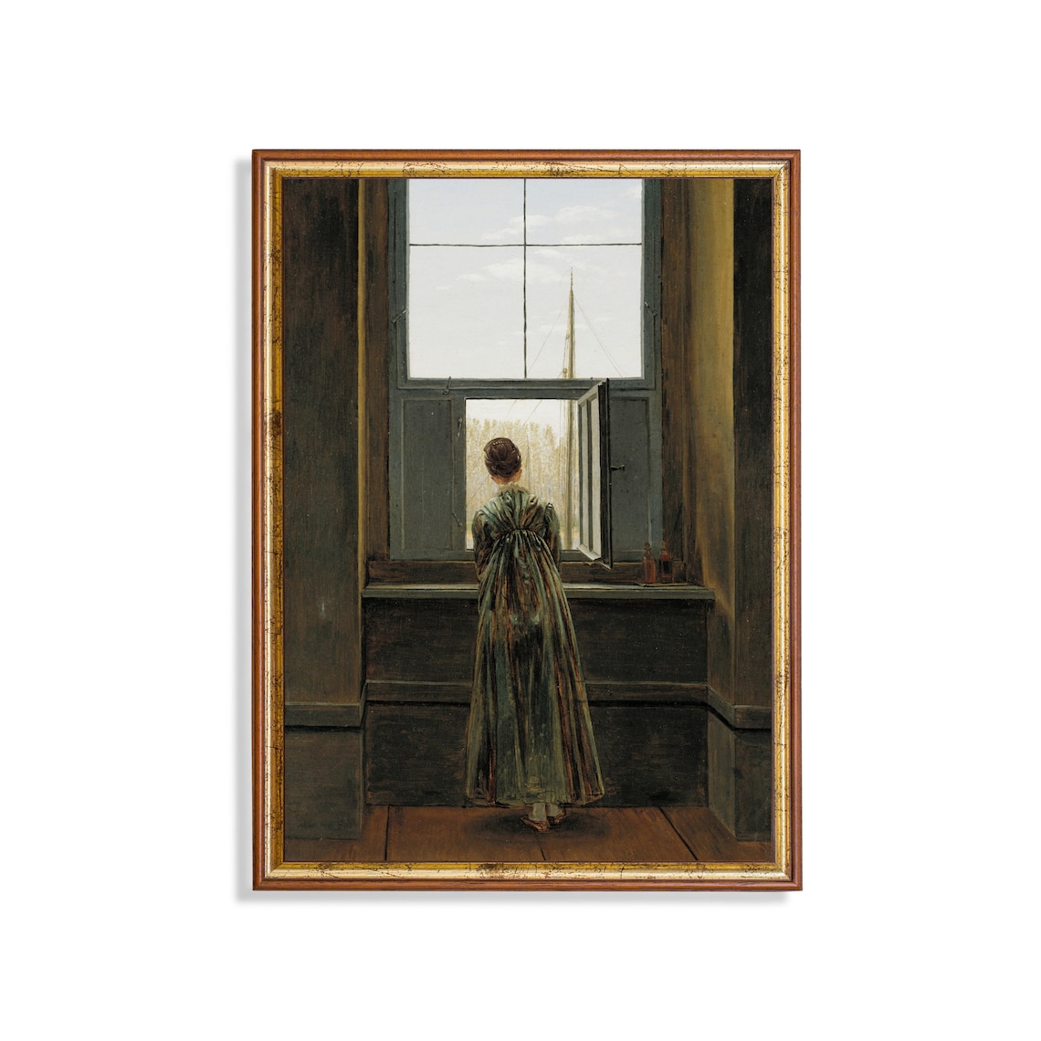 Victorian Woman Portrait, Antique Style Art Print