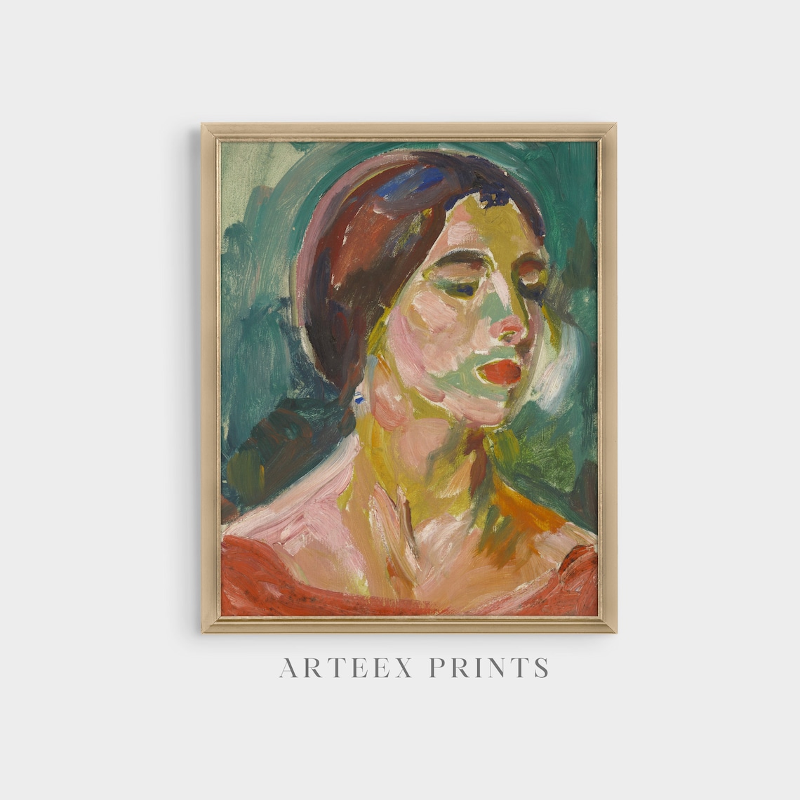 Vintage Portrait Painting of a Woman, Art Print - Image 5