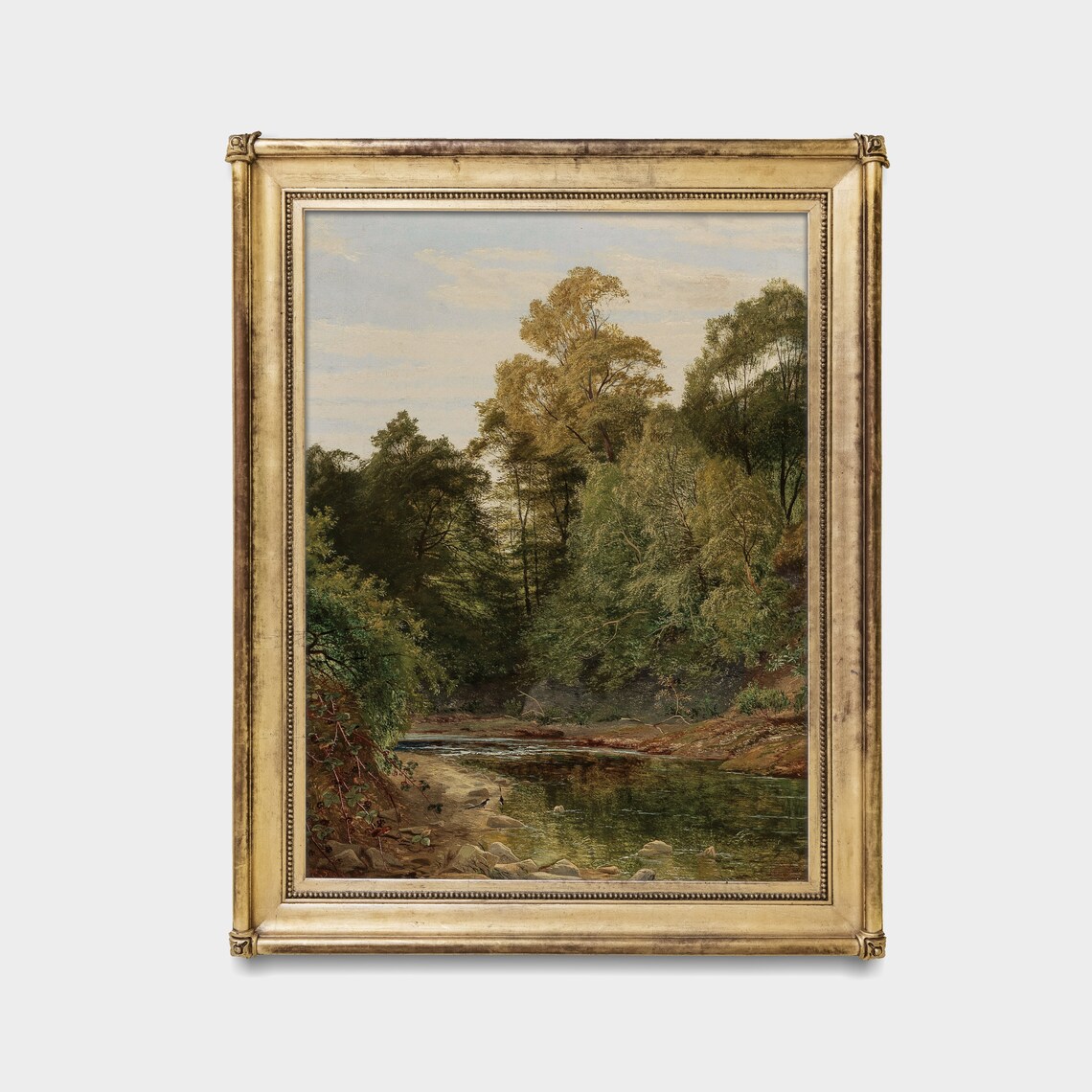 Rustic Moody Country Landscape Art Print - Image 2
