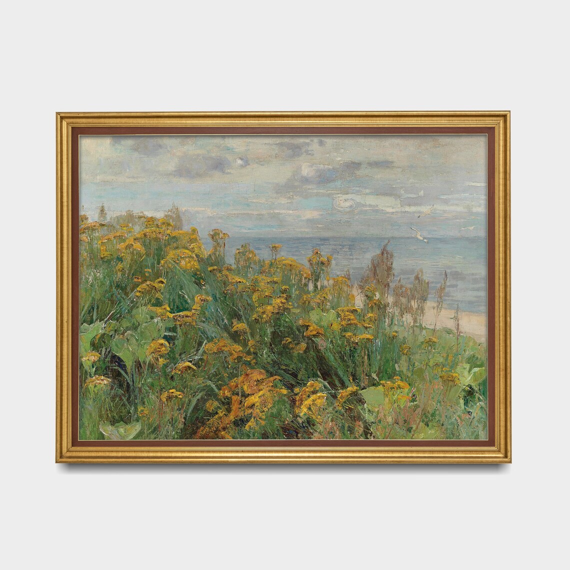 Vintage Summer Field Landscape Art Print, Farmhouse - Image 5
