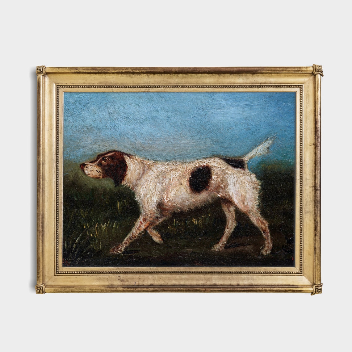 Pointer Hunting Dog on Point in a Field Vintage Sporting Poster - Image 2