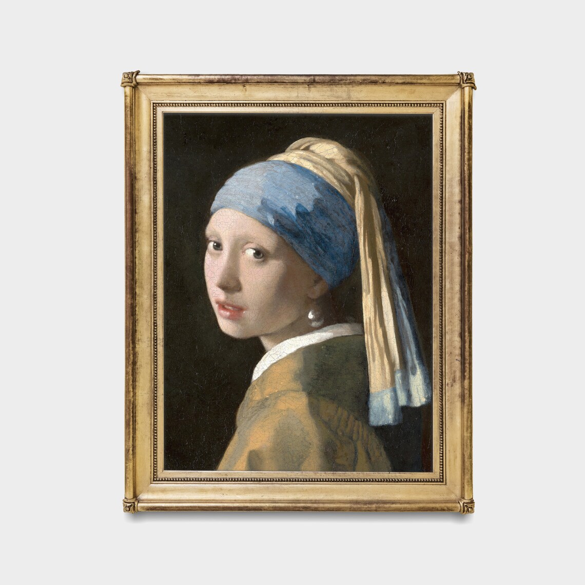 Vintage Young Girl Portrait, Rustic Art Print - Image 2