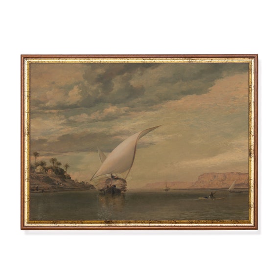 Printed And Shipped Vintage Sailing Boat Print Retro Nautical Wall Art Decor Antique Maritime Print Nostalgic Home Decor