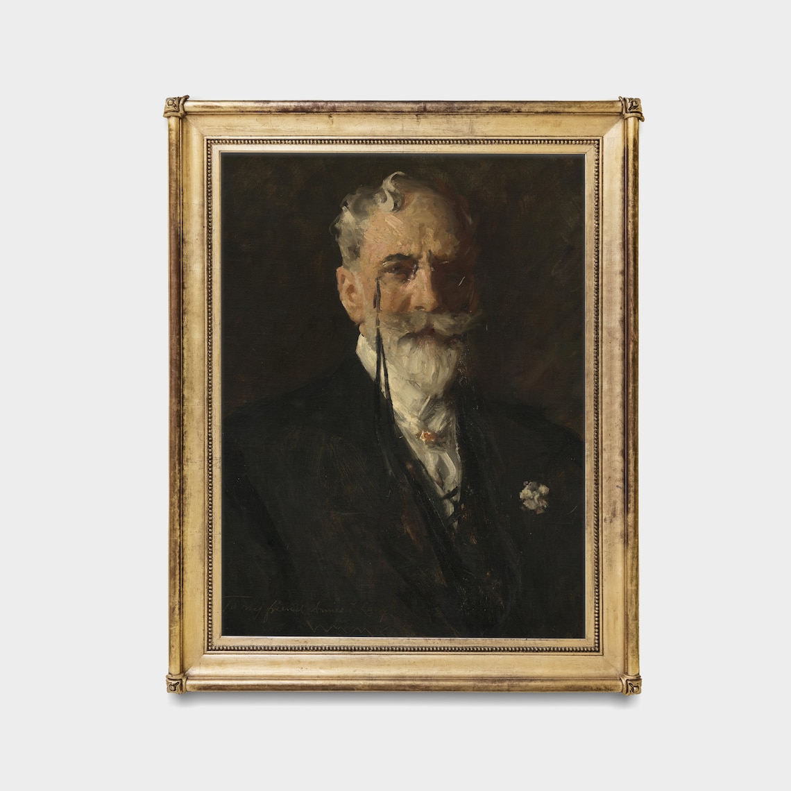 Vintage Gentleman Portrait Mailed Art Print - Image 2