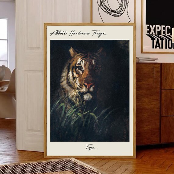 Abbott Handerson Thayer Artistic Tiger, Vintage Art