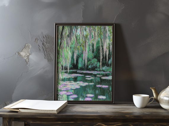 Claude Monet Poster Water Lilies Impressionist Gallery Print Lily Art Home Decor Impressionism Prints