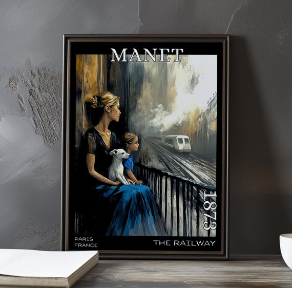 The Railway 1873 Douard Manet Print Poster French Impressionist Scene Urban Realism Modern Life Portrait Artwork Post Impressionism