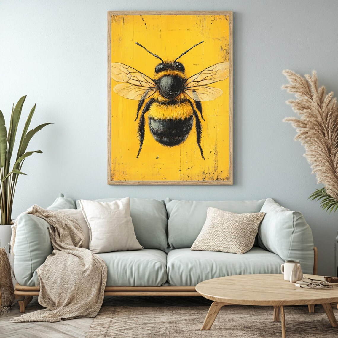 Bumble Bee, Eclectic Modern Decor Art Print - Image 2