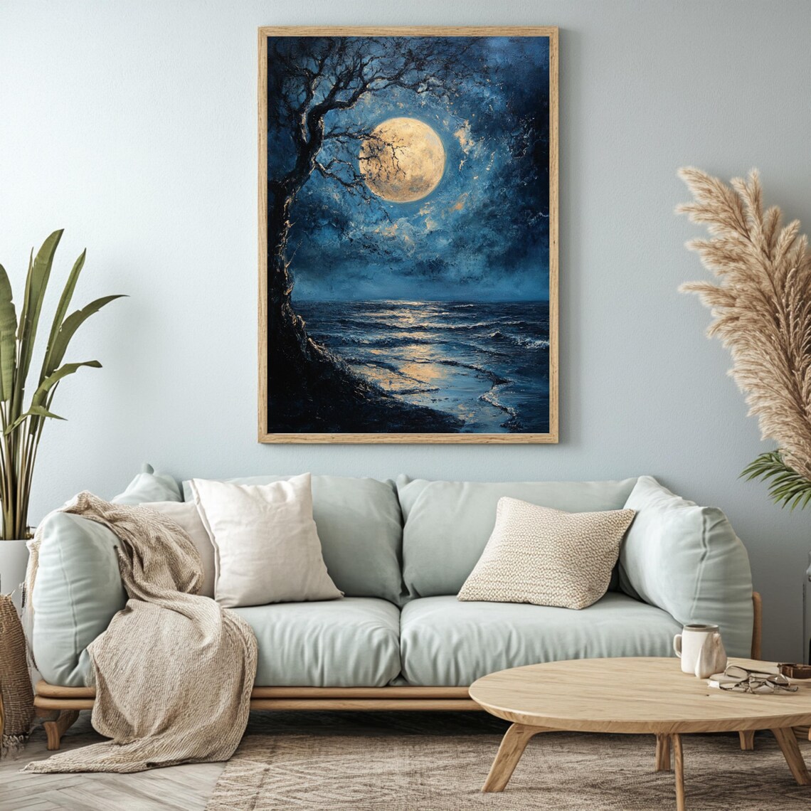 Mystical Moon, Celestial Dorm Decor Art Print - Image 2