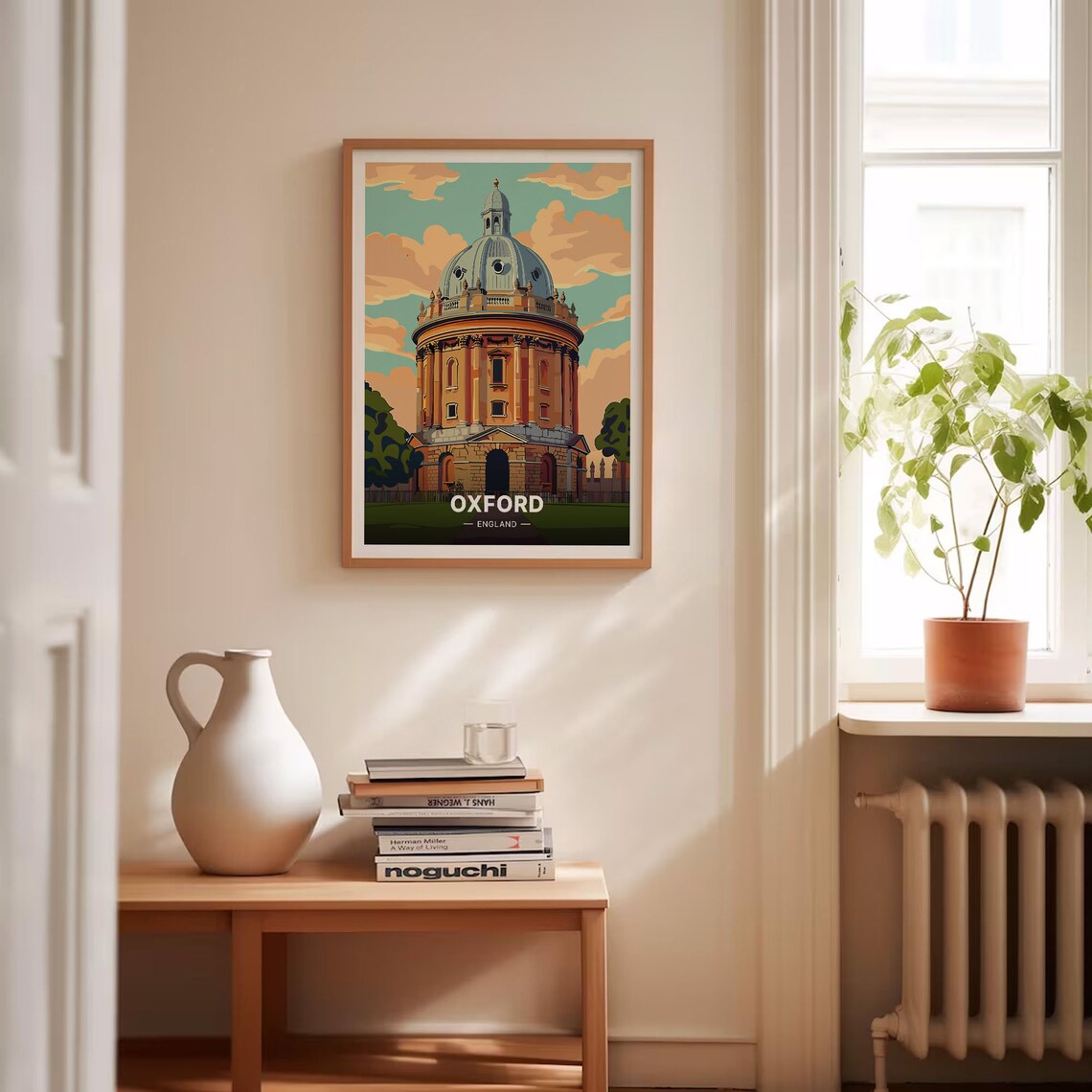 Oxford Vintage Travel Poster, England Cityscape - Image 4