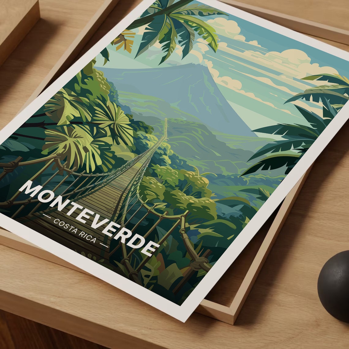 Monteverde Costa Rica Travel Poster Scenic Wall Art Adventure Decor Tropical Destination Artwork C20 1487 - Image 3