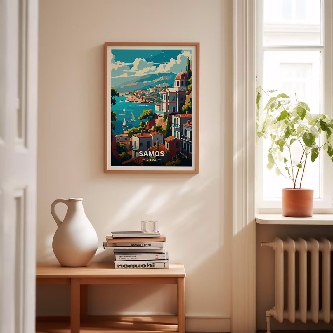 Samos Greece Travel Poster, European Travel Art - Image 4