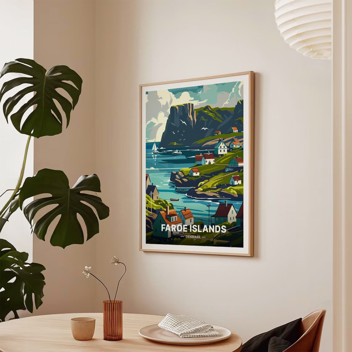 Faroe Islands Travel Poster, Nordic Scenic Landscape - Image 2