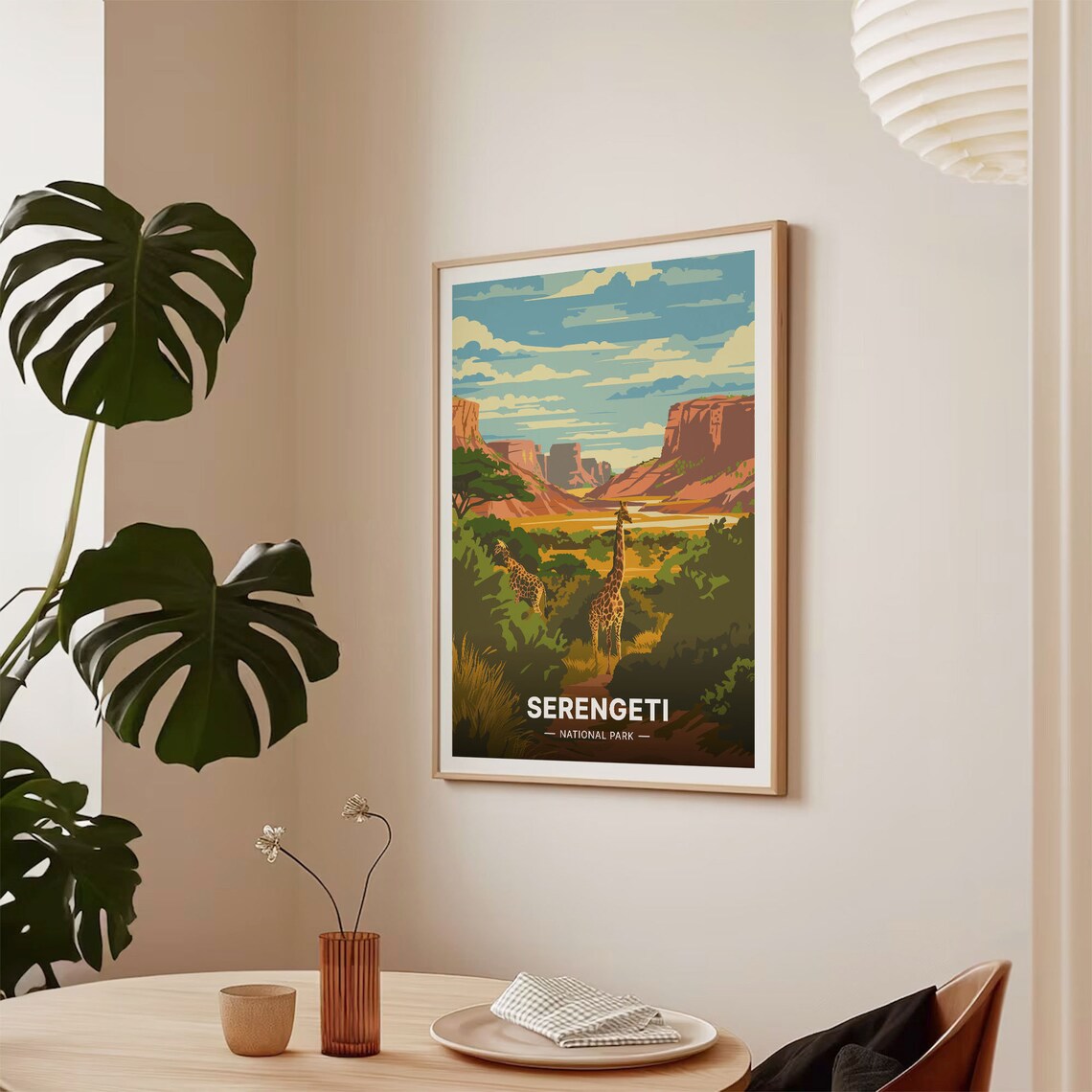 Serengeti Safari Adventure Travel Poster, Tanzania Wildlife - Image 2