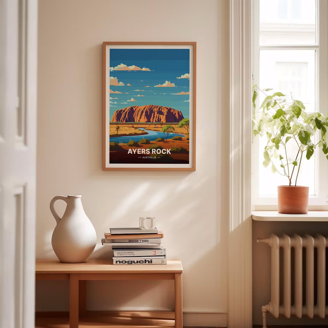 Ayers Rock Uluru Australia Vintage Outback Desert Travel Poster - Image 4