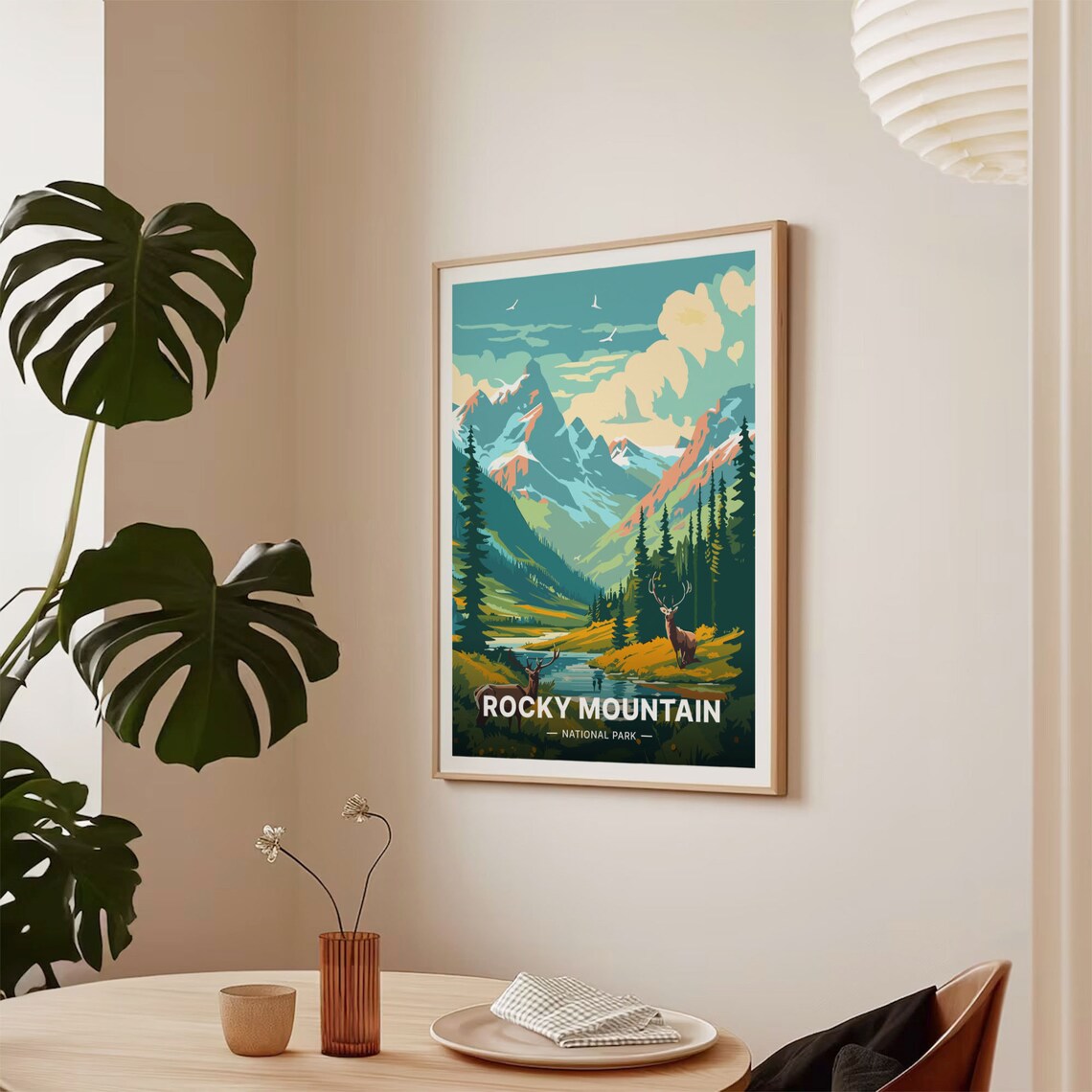 Rocky Mountain National Park Travel Poster, Landscape - Image 2