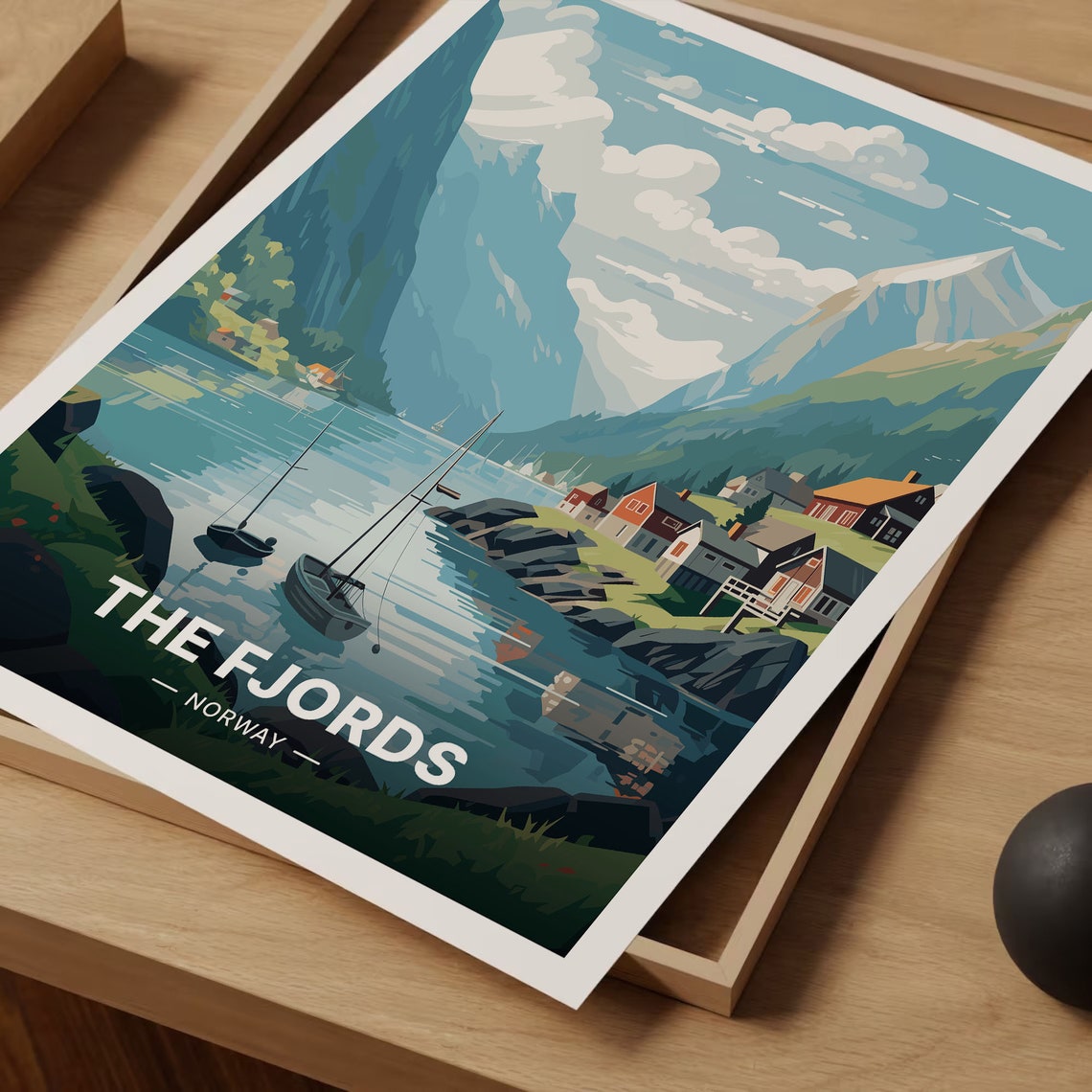 Norway Fjords Anniversary Gift Poster - Image 3
