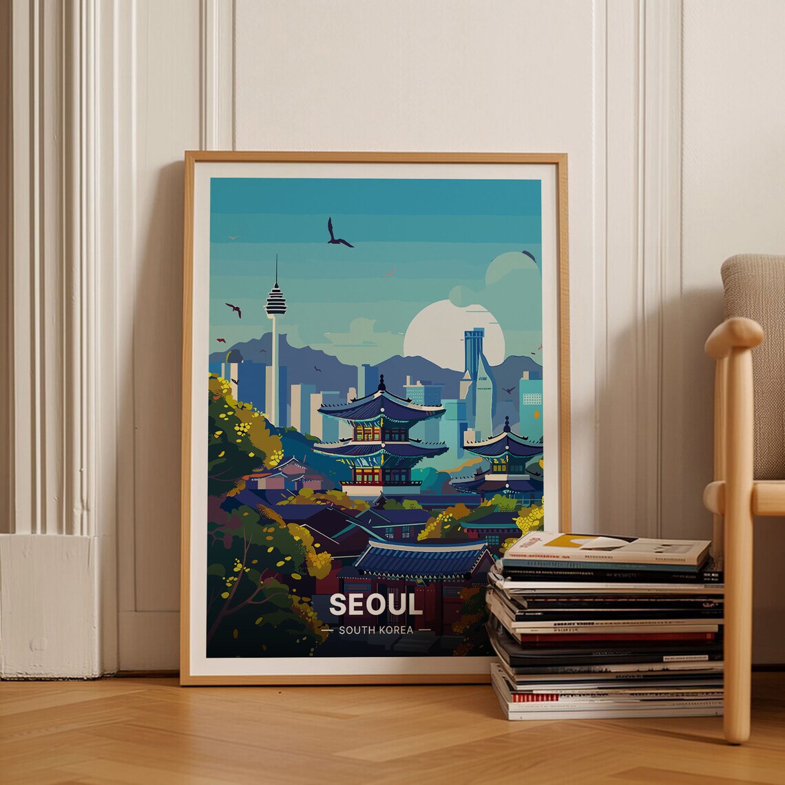 Seoul Travel Poster, South Korea Travel Poster