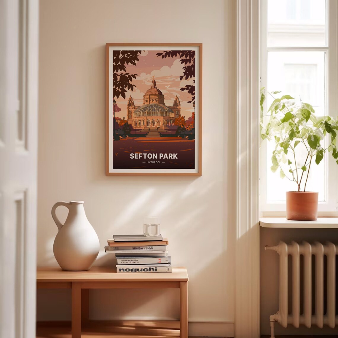 Sefton Park Liverpool Palm House Glasshouse Art Deco Travel Poster - Image 4