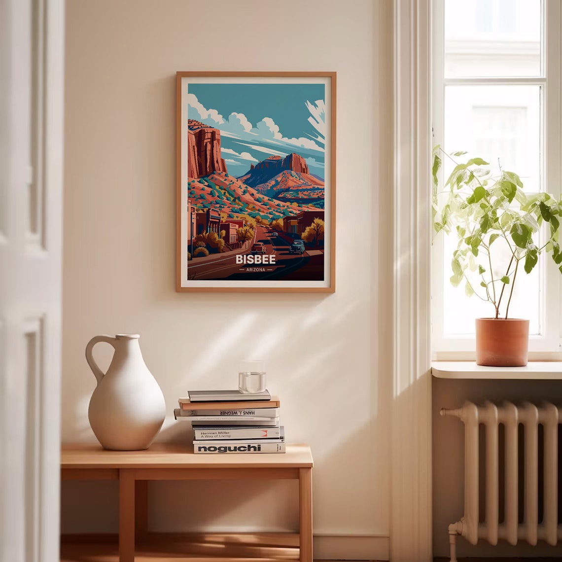 Bisbee Arizona Red Rock Hills Main Street Desert Town Travel Poster - Image 4
