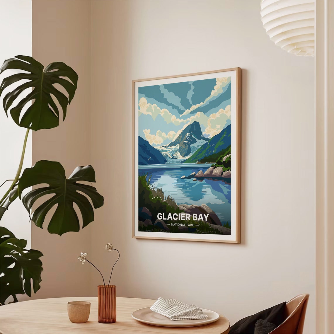 Glacier Bay National Park Alaska Fjord Glacier Waters Poster - Image 2