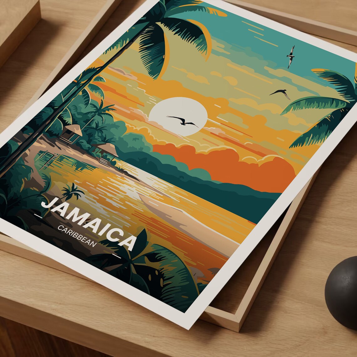 Jamaica Travel Poster, Caribbean Wall Art Print - Image 3