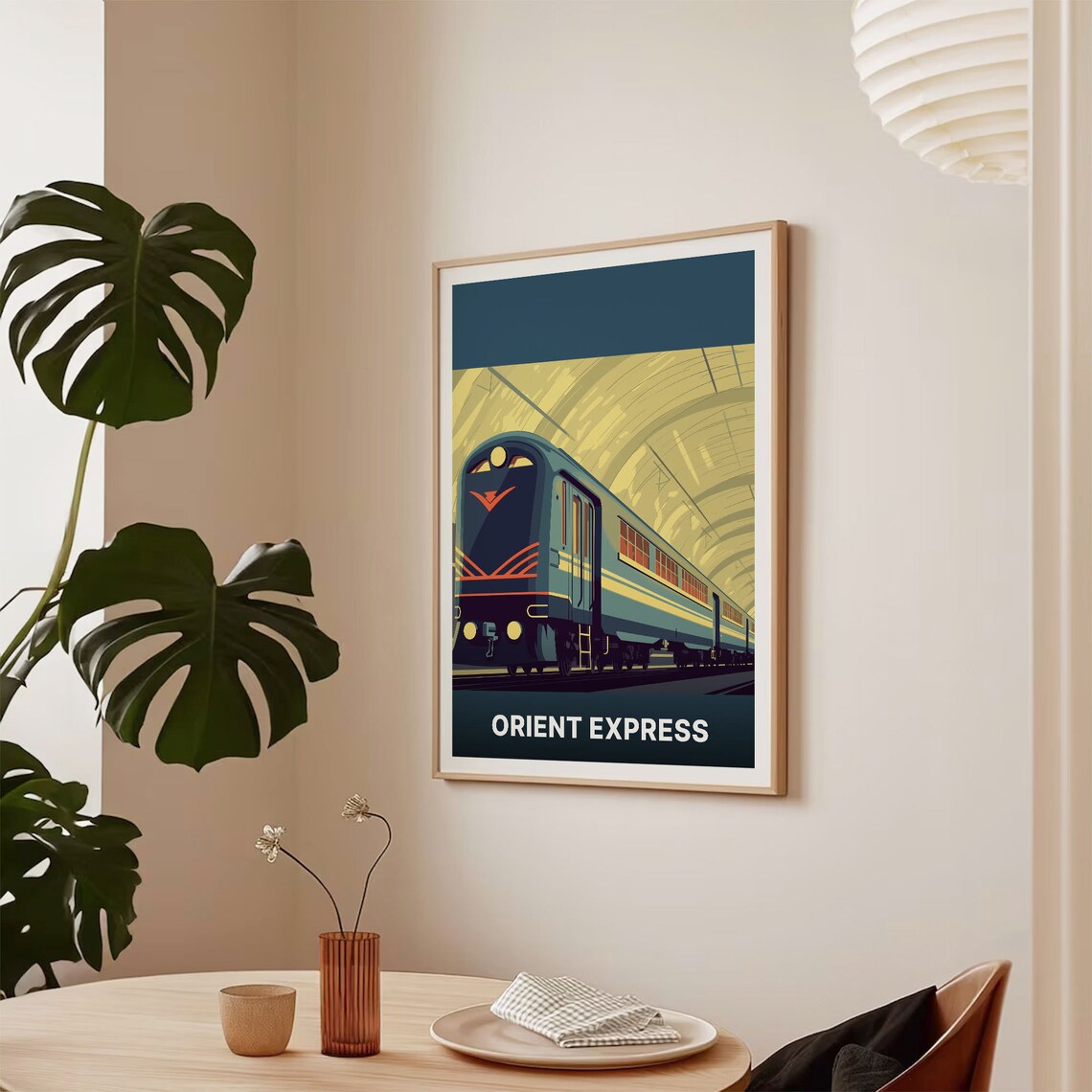 Orient Express Travel Poster, Art Deco Railway Adventure - Image 2