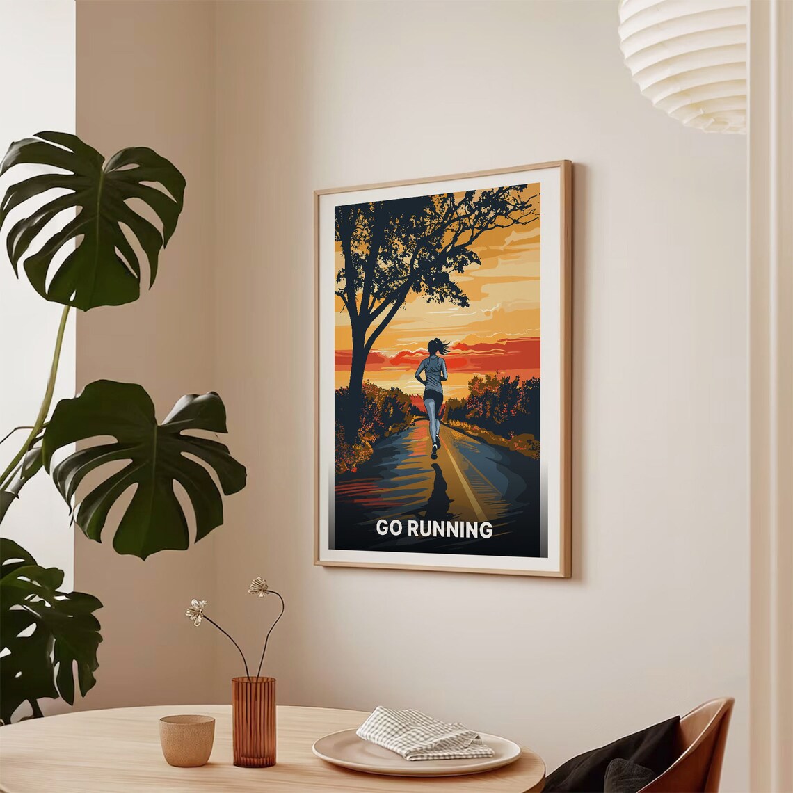 Adventure Travel Poster, Retro Trail Running Marathon - Image 2